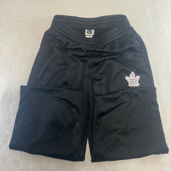 NHL Toronto Maple Leafs Athletic Mens Exercise Sport Black Sweat Pants Large - Picture 4 of 10